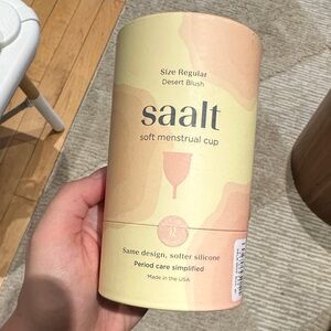 NWT Saalt Soft Menstrual Cup in Desert Blush